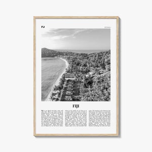 Fiji Print Black and White No 2, Fiji Wall Art, Fiji Poster, Fiji Photo, Fiji Wall Decor, Suva Print, Vanuatu Art, Viti, Levu, Suva