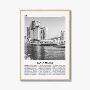 Santa Marta Black and White Photography Print: Colombia Wall Art