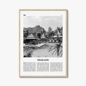 Thailand Print Black and White No 3, Thailand Wall Art, Thailand Poster, Thailand Photo, Ratcha-anachak, Thai, Siam, Bangkok, Asia