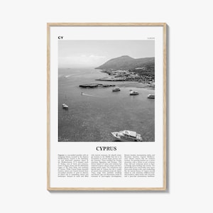 Cyprus Print Black and White, Cyprus Wall Art, Cyprus Poster, Cyprus Photo, Cyprus Wall Decor, Κυπριακή, Kıbrıs, Cumhuriyeti, Nicosia, Asia