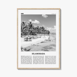 Islamorada Print Black and White, Islamorada Wall Art, Islamorada Poster, Islamorada Photo, Florida, USA, United States, North America
