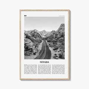 Nevada Print Schwarzweiß Nr. 1, Nevada, Wandkunst, Nevada Poster, Nevada Foto, Nevada Wanddekor, USA, Vereinigte Staaten, Nordamerika