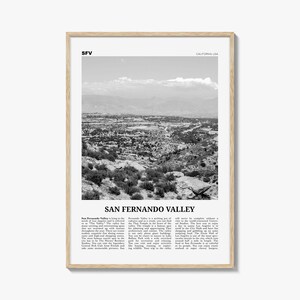San Fernando Valley Print zwart-wit nr. 1, San Fernando Valley Art, San Fernando Valley Poster, San Fernando Photo, Californië, VS