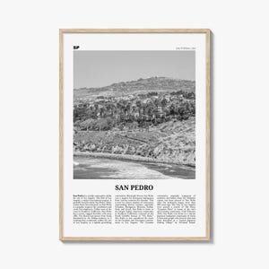 San Pietro Druck Schwarzweiß Kalifornien Nr. 1, San Petro Wandkunst, San Petro Poster, San Petro Foto, San Petro Wanddekor, USA