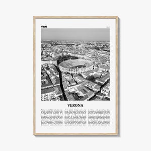 Verona Print Black and White No 2, Verona Wall Art, Verona Poster, Verona Photo, Verona Wall Decor, Italy, Italia, Veròna, Europe