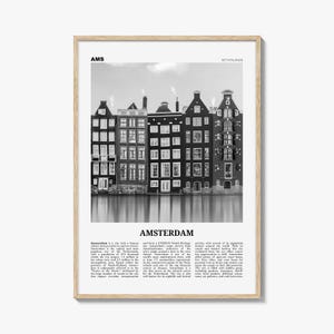 Amsterdam Print Black and White No 1, Amsterdam Wall Art, Amsterdam Poster, Amsterdam Photo, Netherlands, Nederland, Holland, Europe