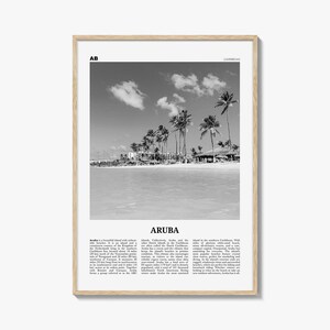 Stampa di Aruba in bianco e nero n. 1, Arte murale di Aruba, Poster di Aruba, Foto di Aruba, Decorazione murale di Aruba, Stampa artistica di campagna, Oranjestad, Caraibi