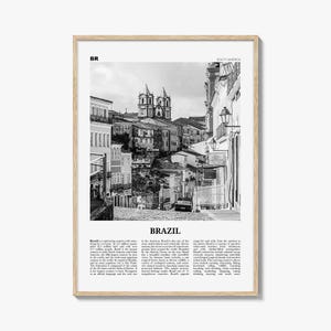 Impressão Brasil Preto e Branco Nº 3, Arte de Parede Brasil, Pôster Brasil, Foto Brasil, Decoração de Parede Brasil, Brasil, Brasília, São Paulo