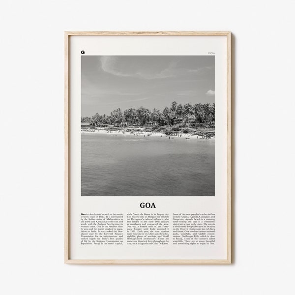 Goa Print Black and White No 2, Goa Wall Art, Goa Poster, Goa Photo, Goa Wall Décor, India, Konkan, Panaji