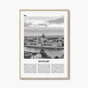 Hungary Print Black and White, Hungary Wall Art, Hungary Poster, Hungary Photo, Hungary Wall Decor, Magyarország, Budapest, Europe