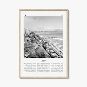 Lima Print Schwarzweiß Nr. 1, Lima Wandkunst, Lima Poster, Lima Foto, Lima Wanddekor, Stadt Kunstdruck, Peru, Perú, Südamerika