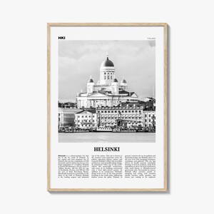 Helsinki Print czarno-białe, Helsinki Wall art, plakat Helsinki, zdjęcie Helsinki, dekoracje ścienne Helsinki, Finlandia, Helsingin, fiński, Europa