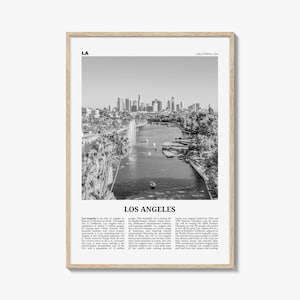Los Angeles Print Black and White No 6, Los Angeles Wall Art, Los Angeles Poster, Los Angeles Photo, Los Angeles Map, California, USA