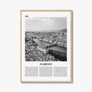 Florence Print Black and White No 2, Florence Wall Art, Florence Poster, Florence Photo, Florence Decor, Italy, Firenze, Tuscany, Italia