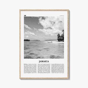 Jamaika Print schwarz weiß Nr. 1, Jamaika Wandkunst, Jamaika Poster, Jamaika Foto, Jamaika Wanddekoration, Kingston, Karibik