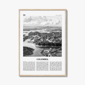 Colombia Print Black and White No 1, Colombia Wall Art, Colombia Poster, Colombia Photo, Bogota, Bogotá, Medellin, Cali, South America