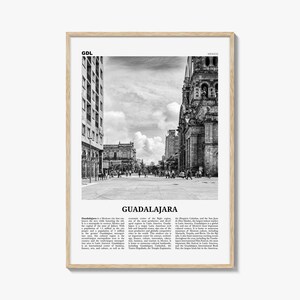 Guadalajara Black and White Photo Print: Mexico Wall Art