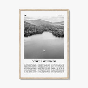 Catskill Mountains Print Black and White No 2, Catskill Mountains Wall Art, Catskill Mountains Poster, Catskill Photo, New York, USA