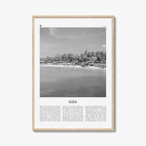 Goa Print schwarz und weiß Nr. 2, Goa Wandkunst, Goa Poster, Goa Foto, Goa Wanddekoration, India, Konkan, Panaji