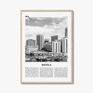 Manila Print Black and White No 3, Manila Wall Art, Manila Poster, Manila Photo, Manila Wall Decor, Philippines, Lungsod ng Maynilà, Asia