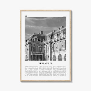 Versailles Print Black and White, Versailles Wall Art, Versailles Poster, Versailles Photo, Versailles Décor, France Yvelines, Île-de-France