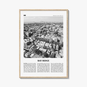 Bay Ridge Druck schwarz weiß, Bay Ridge Wandkunst, Bay Ridge Poster, Bay Ridge Foto, Bay Ridge Wanddekor, Bay Ridge Karte, New York, USA