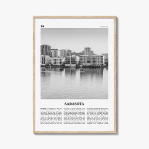 Sarasota Print zwart-wit nr. 2, Sarasota Wall Art, Sarasota Poster, Sarasota Photo, Florida, Verenigde Staten, Verenigde Staten, Noord-Amerika
