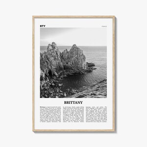 Bretagne Print schwarz weiß, Bretagne, Kunst, Bretagne Poster, Bretagne Foto, Bretagne Wanddekor, Bretagne Karte, Frankreich