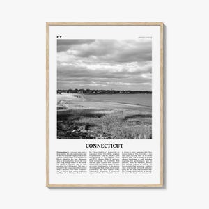 Connecticut Print Black and White No 1, Connecticut Wall Art, Connecticut Poster, Connecticut Photo, Connecticut Décor, Connecticut Map