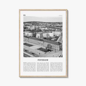 Potsdam Print Black and White, Potsdam Wall Art, Potsdam Poster, Potsdam Photo, Potsdam Wall Décor, Brandenburg, Germany, Deutschland