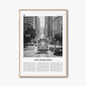 San Francisco Print Black and White No 2, San Francisco Wall Art, San Francisco Poster, San Francisco Photo, California, USA, United States