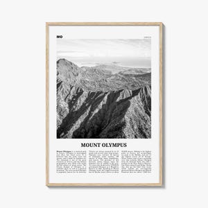 Olympus Print Schwarzweiß, Olympus Wandkunst, Olympus Poster, Olympus Foto, Griechenland