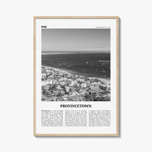 Provincetown-afdruk zwart-wit, Provincetown-muurkunst, Provincetown-poster, Provincetown-foto, Massachusetts, VS, Verenigde Staten