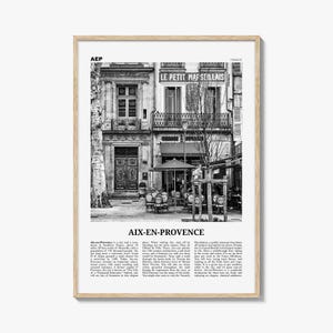 Aix En Provence Print Black and White No 1, Aix-en-Provence Wall Art, Aix-en-Provence Poster, Aix-en-Provence Photo, France, Côte d&#39;Azur