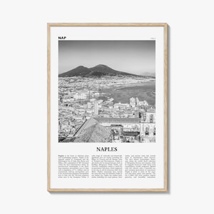 Naples Print Black and White Italy No 1, Naples Wall Art, Naples Poster, Naples Photo, Naples Wall Decor, Napoli, Italia, Europe