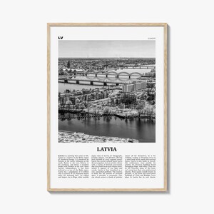 Latvia Print Black and White, Latvia Wall Art, Latvia Poster, Latvia Photo, Latvia Wall Decor, Latvija, Latvijas, Riga, Baltic, Europe