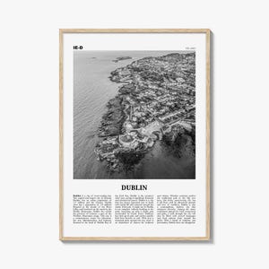 Dublin Print Black and White No 3, Dublin Wall Art, Dublin Poster, Dublin Photo, Dublin Wall Decor, City Art Print, Ireland, Leinster