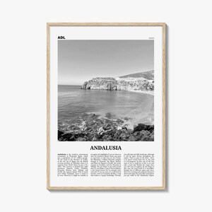 Andalusien Print Schwarzweiß Nr. 2, Andalusien Wandkunst, Andalusien Poster, Andalusien Foto, Andalusien Dekor, Spanien, Cordon, España