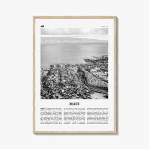Maui Print schwarz weiß Nr. 2, Maui Wandkunst, Maui Poster, Maui Foto, Maui Wanddekor, Hawaii, USA, Vereinigte Staaten, Nordamerika
