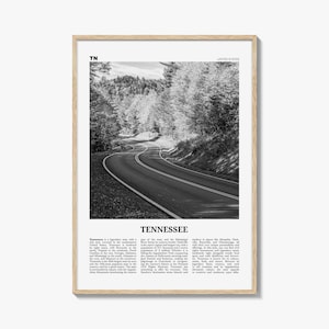 Tennessee Print Black and White No 2, Tennessee Wall Art, Tennessee Poster, Tennessee Photo, Tennessee Wall Décor, Tennessee Map