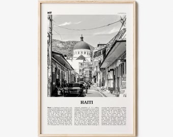 Haiti Print Black and White No 2, Haiti Wall Art, Haiti Poster, Haiti Photo, Haiti Wall Decor, Haïti, Ayiti, Hayti, Haitian, Domican