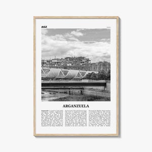 Arganzuela Poster Schwarzweiß, Arganzuela Wandkunst, Arganzuela Poster, Arganzuela Foto, Arganzuela Wanddekor, Arganzuela Karte, Spanien