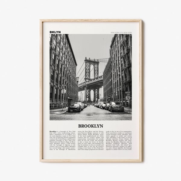 Brooklyn Poster Etsy