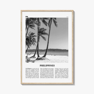 Philippinen Druck schwarz weiß Nr. 5, Philippinen Wandkunst, Philippinen Poster, Philippinen Foto, Philippinen Wanddeko, Philippinen Karte