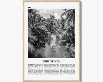 Philippines Print Black and White No 1, Philippines Wall Art, Philippines Poster, Philippines Photo, Manila, Pilipinas, Filipino, Asia