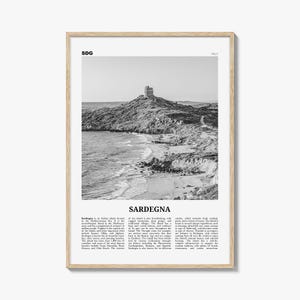 Sardegna Print Schwarzweiß, Sardegna Wandkunst, Sardegna Poster, Sardegna Foto, Sardegna Wanddekoration, Sardegna Karte, Italien