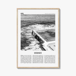 Sydney Print Schwarz und Weiß Nr. 4, Sydney Wandkunst, Sydney Poster, Sydney Foto, Reisedruck, New South Wales, Australien, Ozeanien