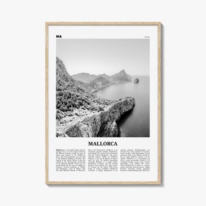 Mallorca Print Schwarzweiß Nr. 1, Mallorca, Wandkunst, Mallorca Poster, Mallorca Foto, Spanien, Mallorca, Balearen, Palma, España