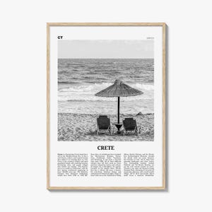 Crete Print Black and White, Crete Wall Art, Crete Poster, Crete Photo, Crete Wall Décor, Κρήτη, Kríti, Krḗtē, Greek, Crete Island