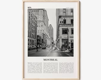 Montreal Print Black and White No 2, Montreal Wall Art, Montreal Poster, Montreal Photo, Montreal Decor, Quebec, Canada, Montréal